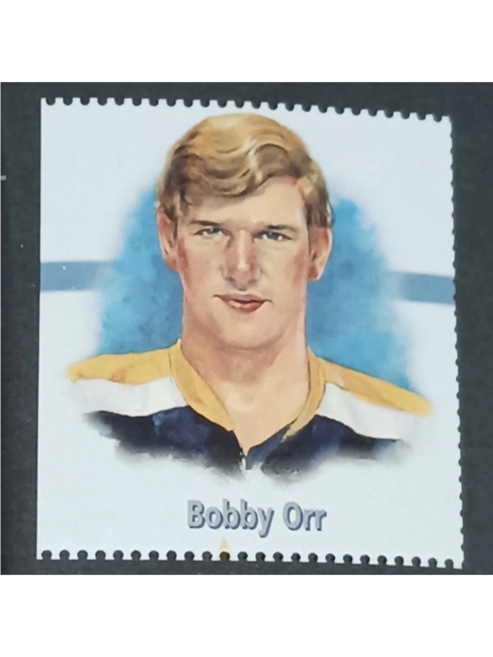 Bobby Orr 2000 25th Anniversary Boston Bruins Hockey Stamp Card